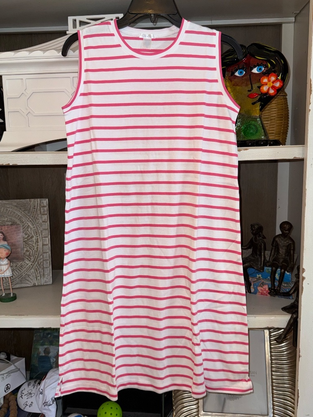 Lake Pajamas Pima Weekend Tank Gown in Rosa SZ XS NEW
